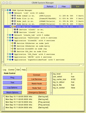 CRAM Manager Screen